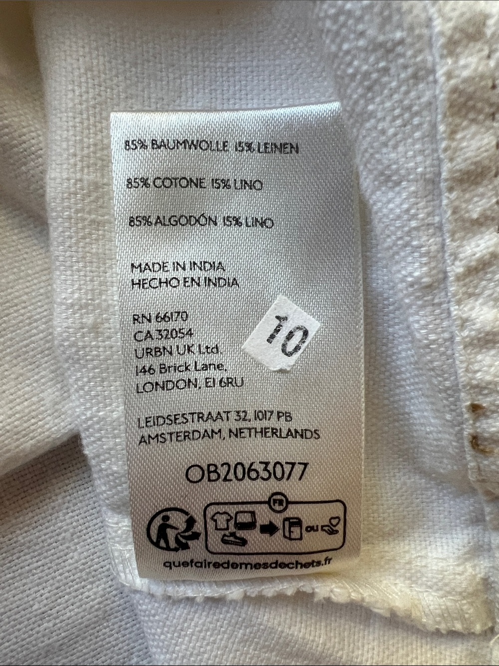 Pilcro White Ruffle Sailor Collar Top - Picture 7 of 11